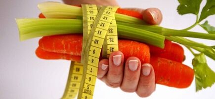 Dieta, siekiant sumažinti kūno svorį