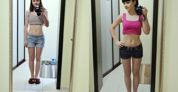 prieš ir po svorio metimo pagal mėgstamą dietą 2 nuotrauka