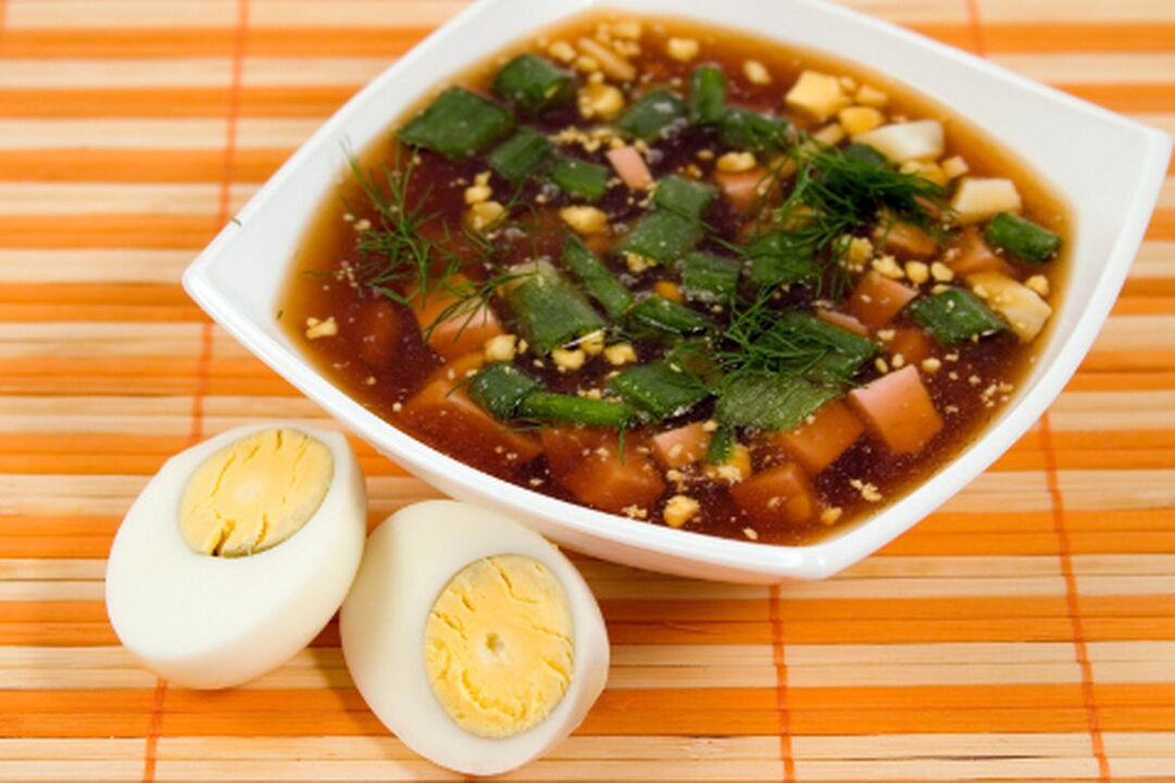 baltymų sriuba su kiaušiniu baltymų dietai